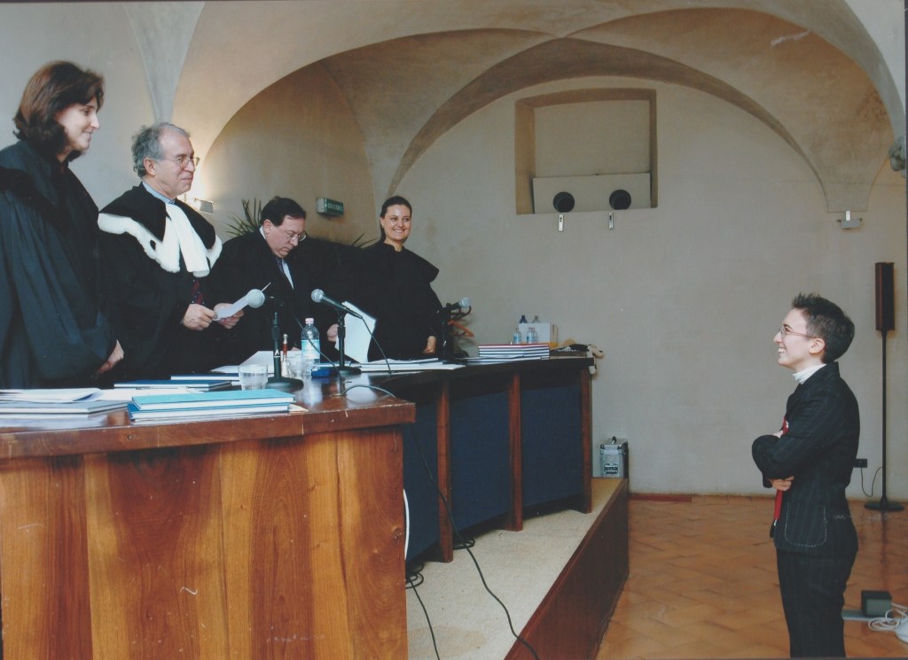 My graduation day. The moment of my proclamation, in 2005.